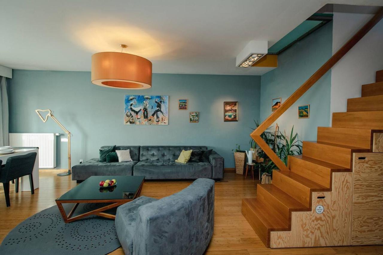 Dwupoziomowy, Rodzinny Apartament. Ochrona, Garaz. وارسو المظهر الخارجي الصورة